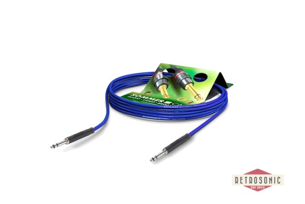 Sommer Patch cable, TT-Phone SC-Goblin, 2 x 0,1 mm2 | TT-Phone / TT-Phone, NEUTRIK 1,00m | blue